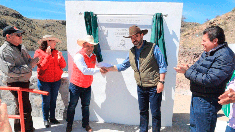 Inaugura Gobernador Tello presa 