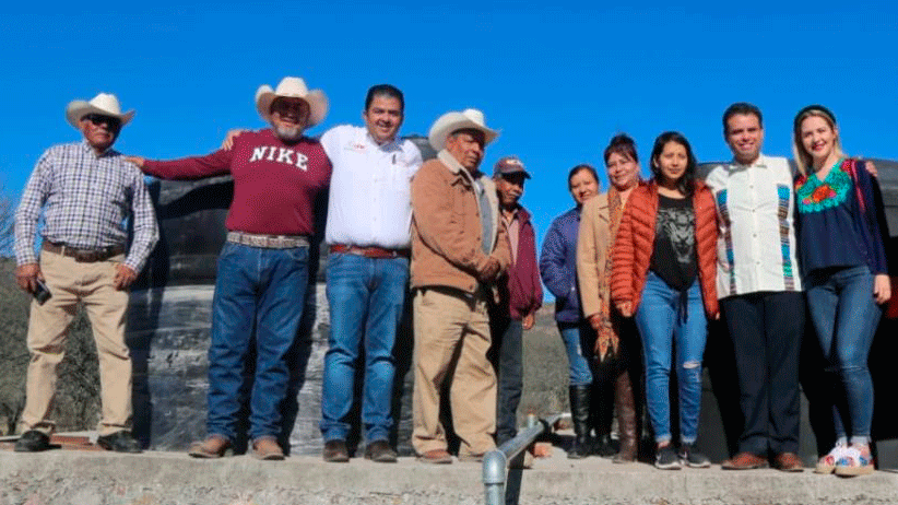 Entrega Gobierno Estatal depósito de agua potable en Tlaltenango