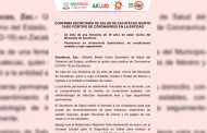 Confirma Secretaría de salud de Zacatecas quinto caso positivo de coronavirus en la entidad