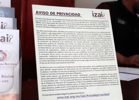 Llama IZAI a mantener la protección de datos personales durante contingencia por coronavirus