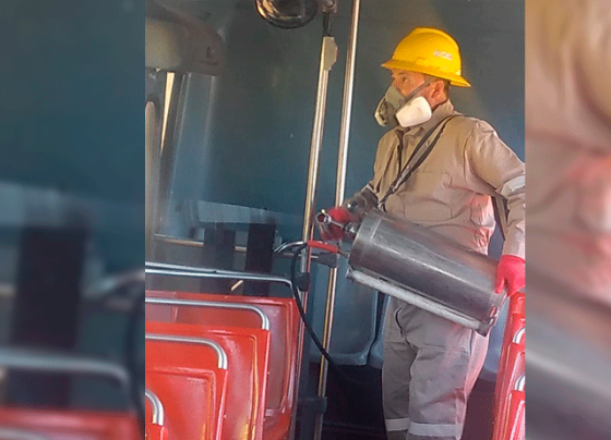 Ordena Gobernador sanitizar unidades del Transporte Público
