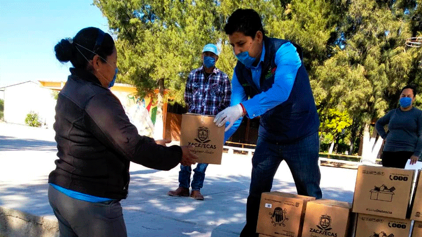 Con amplia red interinstitucional, Gobierno de Tello distribuye más de 13 mil despensas en el Estado.