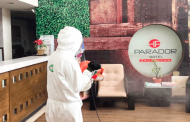 Sanitizan instalaciones del Hotel Parador   