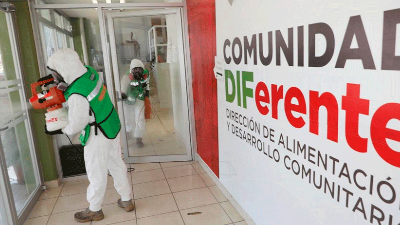 Sanitizan instalaciones del SEDIF.