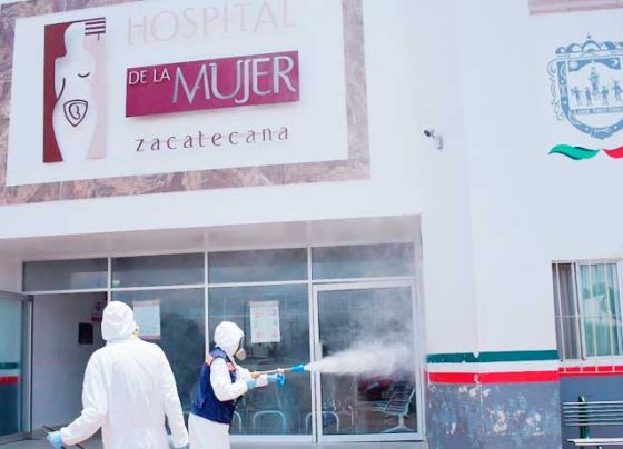 Por indicación de Julio César Chávez  sanitizan Hospital de la Mujer.