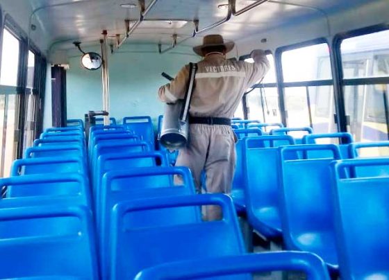 Suman más de 70 unidades del trasporte urbano a la sanitización.