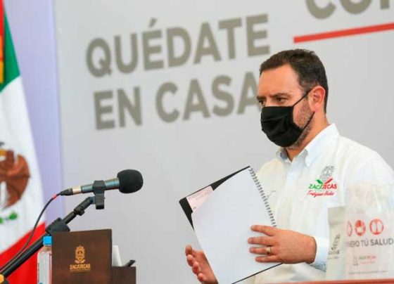 Anuncia Tello lineamientos sanitarios para iniciar fase de Nueva Realidad en Zacatecas.