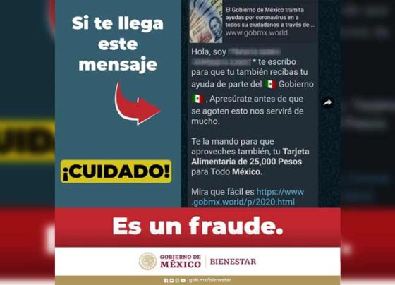 Gobierno de México trabaja para desarticular redes que engañan a la ciudadanía con falsos apoyos sociales.