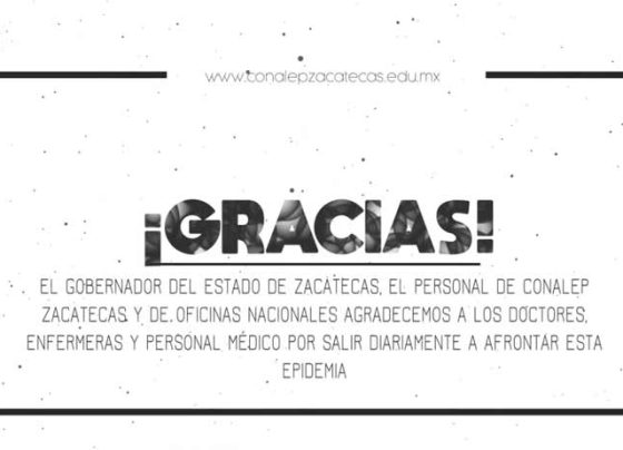 Video: Agradecimiento del Gobernador Alejandro Tello, directivos, docentes y estudiantes de CONALEP al personal médico.