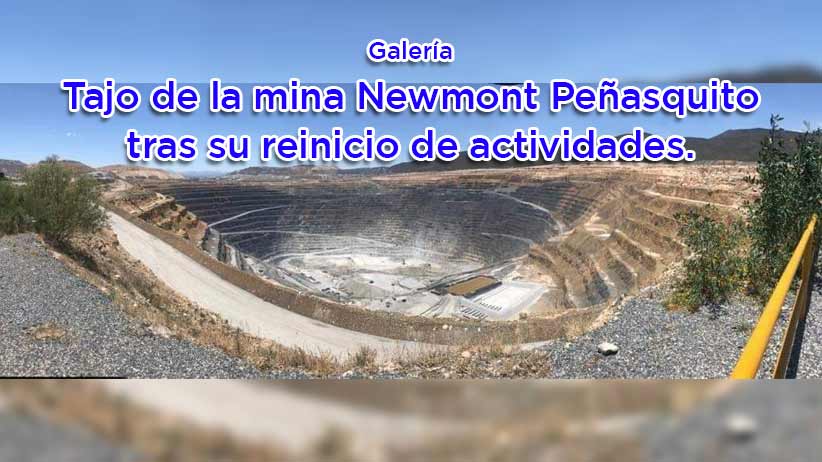 Foto galería: Así luce el tajo de la mina Newmont Peñasquito tras su reinicio de actividades.