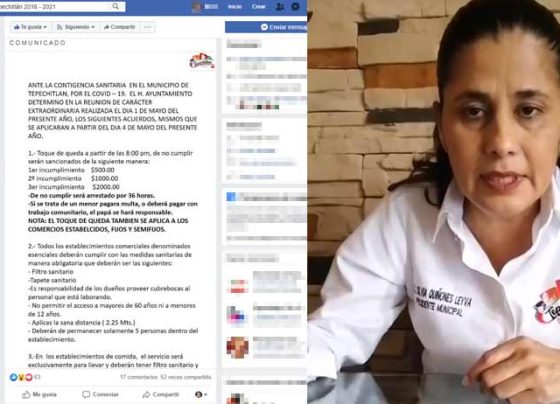 Autorizan “Toque de queda” en Tepechitlán.