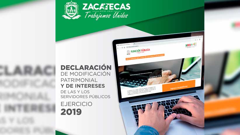 Inicia periodo de declaraciones patrimoniales en el Poder Ejecutivo de Zacatecas.