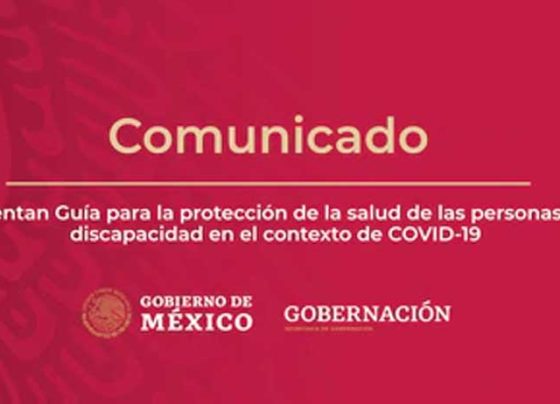 Presentan Guía para la protección de la salud de las personas con discapacidad en el contexto de COVID-19.