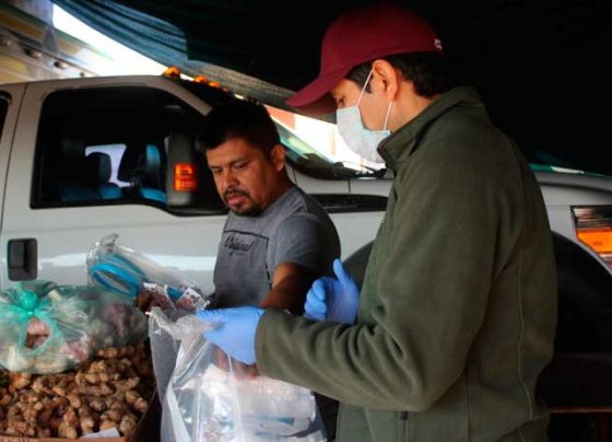 Refuerzan medidas preventivas en tianguis de Guadalupe.