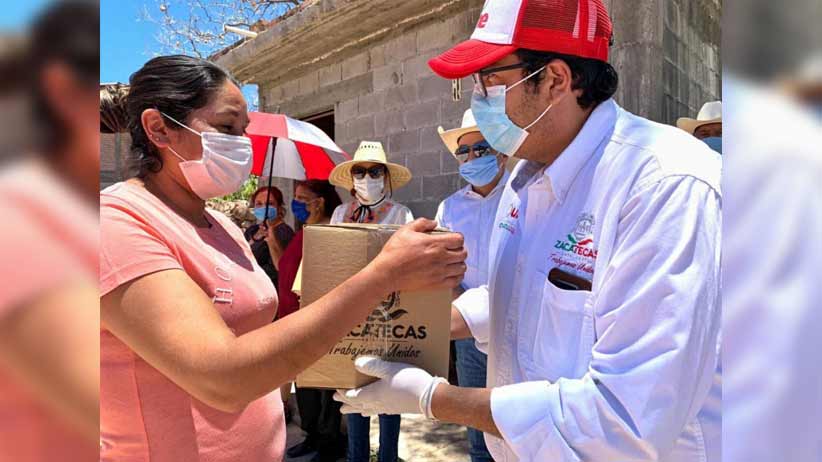 Se entregan más de 4 mil 500 apoyos alimentarios en comunidades de la entidad.