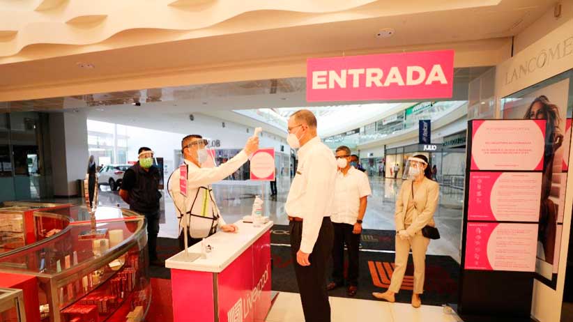 Ante reapertura de un sector de Plaza Galerías, SEZAC verifica cumplimiento de medidas sanitarias.