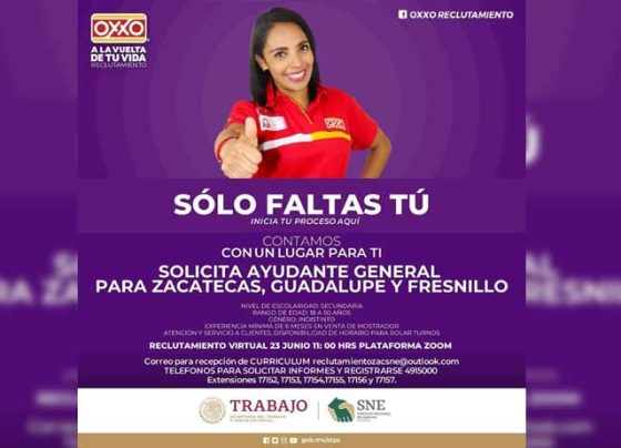 Realizará SNE noveno reclutamiento virtual para la cadena comercial OXXO.