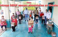 Entrega SEDIF apoyos alimentarios en Morelos (video)