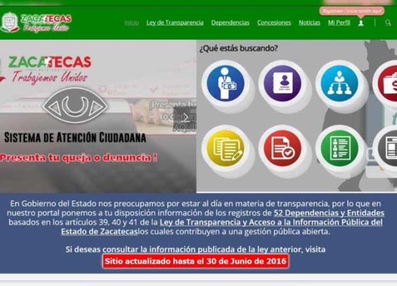 Por tercera ocasión, destaca Zacatecas a nivel nacional en transparencia