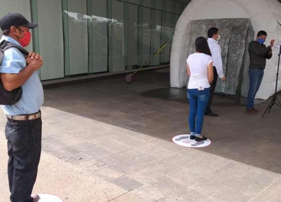 Gobierno Estatal refuerza protocolos de ingreso a Ciudad Administrativa.