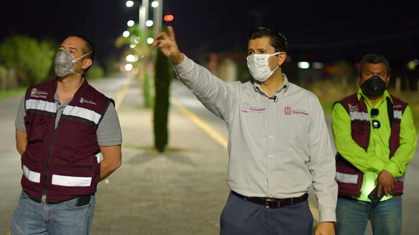 Estas son acciones que trascienden: Julio César Chávez, al encender circuito de alumbrado público en Tacoaleche