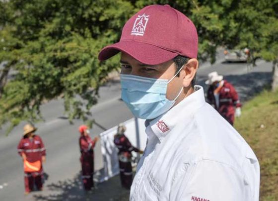 Supervisa Julio César Chávez limpieza en el Bulevar Metropolitano