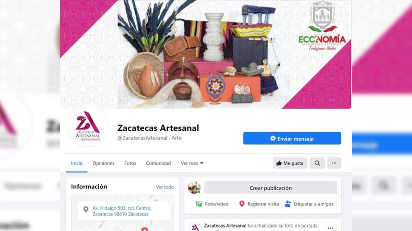 En apoyo a creadores locales, abre Gobierno Estatal ” Zacatecas Artesanal en Línea “