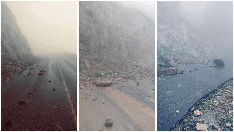 Reportan deslaves en la carretera Mazapil – Concepción del Oro