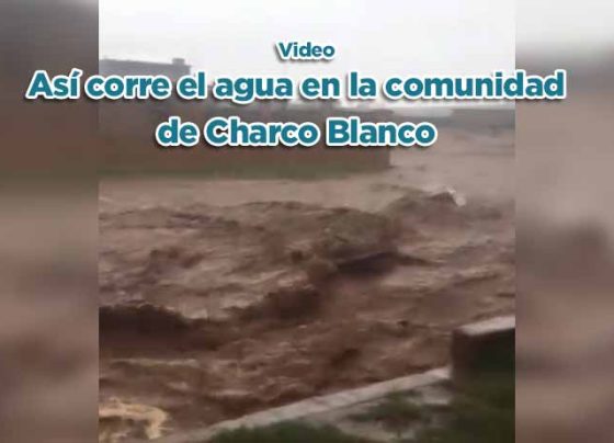 Así corre el agua en la comunidad de Charco Blanco (video)