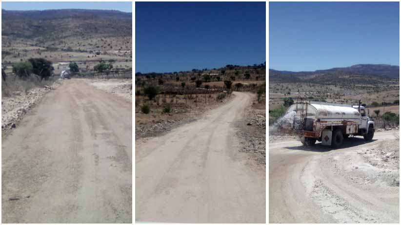 Realizan labores de revestimiento en caminos rurales de Villanueva