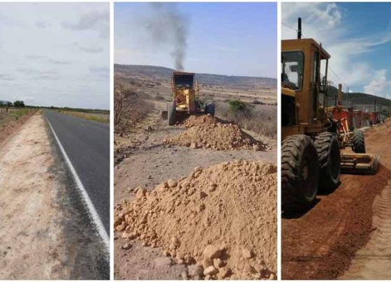 Gobierno del Estado da mantenimiento a tramos carreteros de distintos municipios