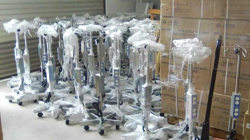 Llegan a Zacatecas 110 bombas de infusión volumétrica; reforzarán atención a pacientes con COVID-19