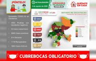 Llega Zacatecas a 3 mil 095 casos positivos de COVID-19
