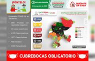 Zacatecas inicia la semana con 52 nuevos positivos de Coronavirus; acumula 4 mil 733