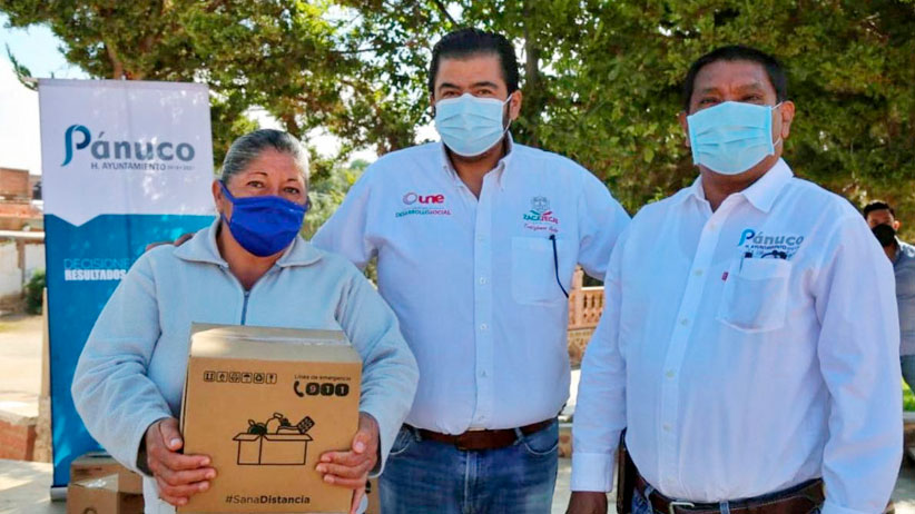 Entrega Gobierno de Zacatecas apoyo alimentario a familias de Pozo de Gamboa