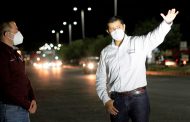 Con el Programa ‘Guadalupe se ilumina’ transforma Julio César Chávez el alumbrado público del municipio de Guadalupe