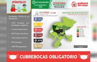 Tiene Zacatecas 51 nuevos casos de COVID-19