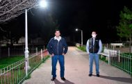 Entrega Julio César Chávez nuevo alumbrado público en la comunidad de Casa Blanca