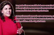 Las mujeres sabemos lo que queremos, es nuestra oportunidad de oro para incursionar en la política: Julia Olguín Serna (Video)