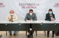 El alcalde, Saúl Monreal informa de la suspensión del SMN y la compra de camiones recolectores