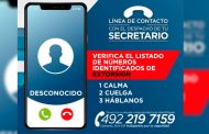 SSP habilita sitio web para difundir números extorsivos