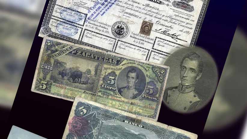 Realizan primera emisión de billetes del Banco de Zacatecas; un día como hoy, pero de 1891