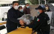 Entrega Miguel Torres moto patrullas y uniformes al cuerpo de Seguridad Pública.