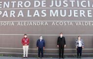 Inauguran el Centro de Justicia para Mujeres de Fresnillo