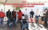 Arranca SEDIF entrega de equipamiento a 46 Unidades Básicas de Rehabilitación del estado (video)
