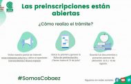 Inicia proceso de preinscripción en el Cobaez