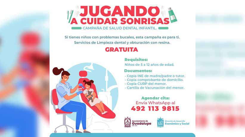 Promueve Ayuntamiento de Guadalupe salud dental infantil