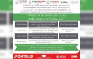 Gobierno estatal y Fundación Slim invitan a conferencias sobre prevención de la violencia