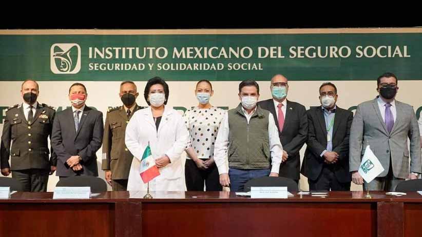 Reconoce director general del IMSS, Zoé Robledo, labor de la delegada de Programas para el Desarrollo, Verónica Díaz Robles, y de los Servidores de la Nación en la Estrategia Nacional de Vacunación contra el Covid-19