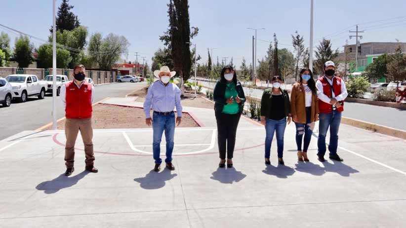 Gobierno del Estado construye y rehabilita espacios públicos en Villa Hidalgo